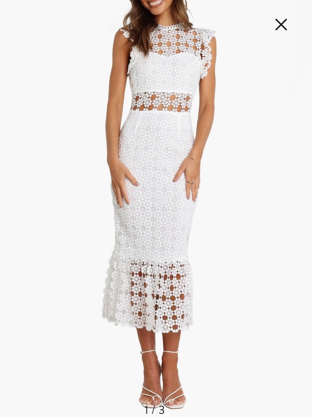 Petal & Pup Lauren Dress in White